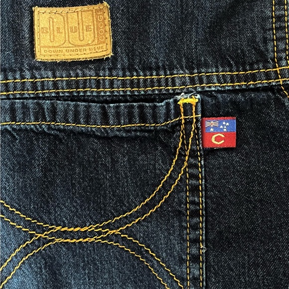 COOGI Down Under Blue Australia 4X XXXXL Cotton Denim Snap Long Sleeve Shirt Men - Picture 9 of 12